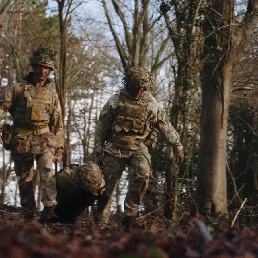 Product Film for a Military Folding Stretcher