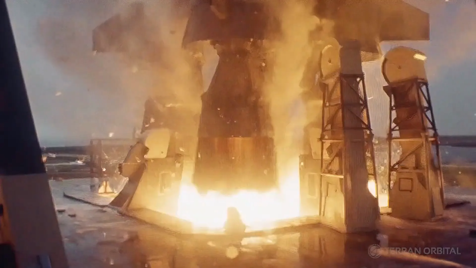 Rocket launch from the Tyvak company overview film