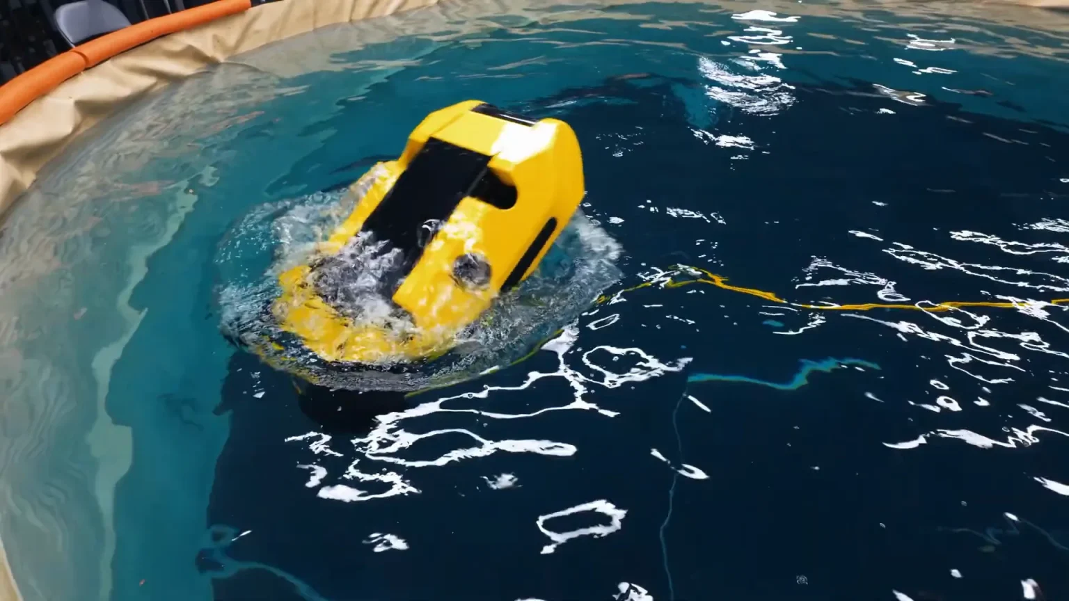 Wraith surfacing in the test tank